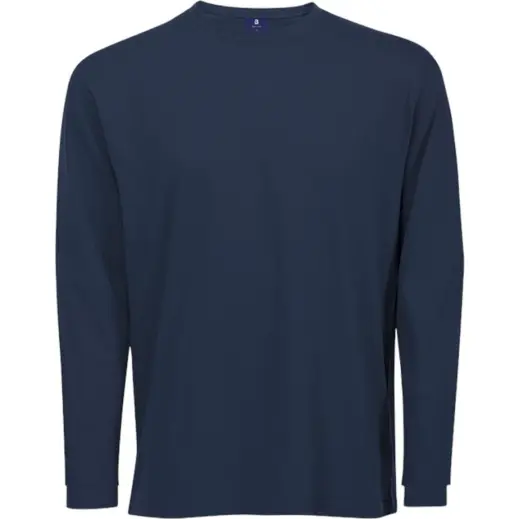 Navy 170g Long Sleeve T-Shirt 100 Cotton